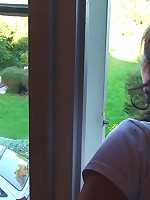 She climbs aboard his cock and takes him for a ride and her mature pussy looks fantastic