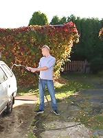 Fucking his hot mature mother in law and cumming when she strokes his big boner hard