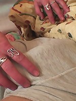 She sucks him awake and her blowjob makes him badly want her old pussy