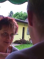 Before she goes on vacation she gets to have sex with a super hot young guy and she loves it