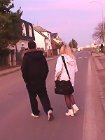 The mature blonde makes a call from his place and her big ass looks damn fine in the scene