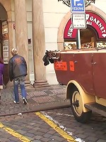 A ride on a vintage car loosens her up and she goes home with him for hot granny fucking