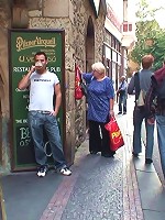 The young man fucks the fat granny with all his might and makes her scream in pleasure