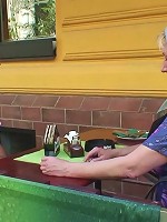 She steps into the shower to clean her mature body and he fucks her nasty pussy hard