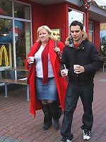 Naughty old slut with a crazy desire for cock is fucked by a much younger horny man