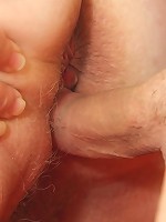 The fat blonde mature gets sexed up by his dick and she takes his cum on her face