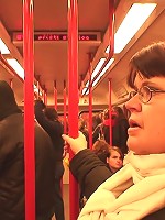 She is a fat mature bitch and she is horny for cock, which is what the young man provides