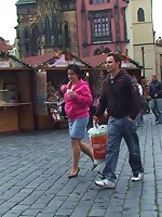 After having sex with this slutty granny babe he cums on her pretty face and she loves it