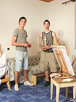 The two hard cocks inside the mature redhead have a good time and get her off