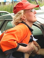 Out in the woods for a naughty granny threesome with really hot fucking of her box