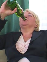 Mature blonde goes home with them and they have a world class fucking threesome