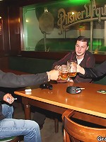 The two horny young men make sweet threesome love to this granny and she loves it