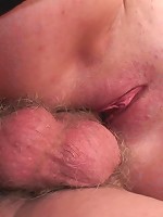 Old babe has been sucking and fucking and now they are cumming on her pretty face