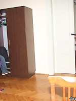 Mature slut makes them fuck her pussy and her mouth at gunpoint and they love it