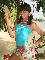 Naughty brunette teen just loves getting naked for you