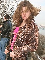 Sexy teen outdoors with no panties
