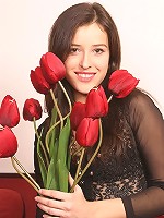 Horny teen in black lingerie