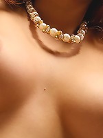 Red-haired teen shows of lace panties