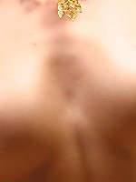 Teen wears black stockings but no panties