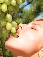 Teen shows off see-thru white panties