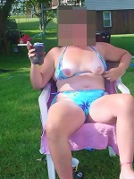 mature tits outdoors