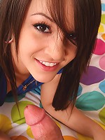 Kristin sucks cock then gets nailed