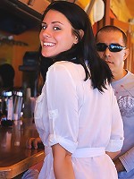 Kate sucks a fat cock