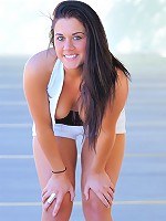 Harper baring it all outside