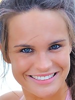 Teal Jogs and Jiggles Her Tits