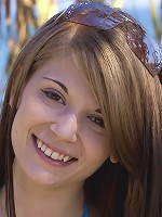 Sensi takes off her bikini swimwear