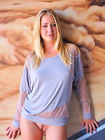 Casy fingers her pussy