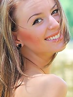 Kourtney skinny petite and topless with jeans