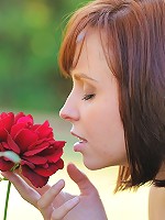 Hayden outside running around naked