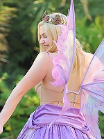 Danielle in a fairy suit