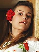 Beautiful Julietta shows her sexy full breasts