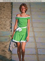 Small titted tanlined teen teasing