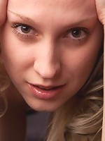 Natural blonde babe with big natural breasts