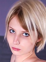 Outstanding and shy baroness in stockings stretches out on the floor