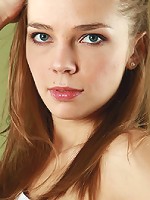 Skinny petite Tracy shows her tight pussy and small tits