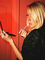 Tanusha gives in to the urge as she wets her fingers before fondling her tits until they perfectly erect.