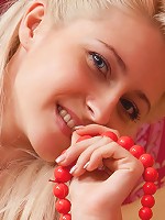 Janelle B gets herself wet in the shower and moves into the bedroom for some solo masturbation time