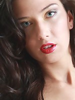 Zhanna wears her sexiest white lace lingerie to bed for her debut series.