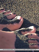 Kari's outdoor debut with her perfectly tanned complexion, athletic build, and tight, luscious assets.