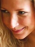 Slender body with large perky nipples.