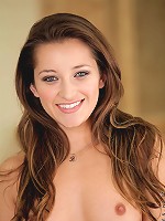 Nubiles.net Dani Daniels - Nubile temptress removes her bra and panties exposing her nude flesh