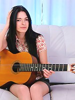 Nubiles.net Larisa - Larisa decides playing with her pussy is more important than guitar lessons