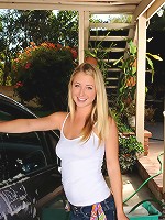 Nubiles.net Casi James - Adorable babe flaunts her perfect Nubile tits as she gets wet washing her car