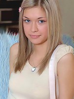 Gorgeous blonde teen riding fat dick