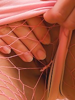 Pretty teen gets her snatch fucked with huge dildo