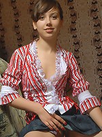 Petite brunette teen girl loves riding hard bone